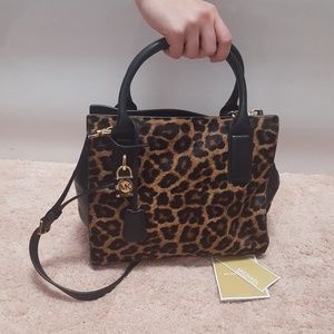NWT Michael Kors Cheetah Print Leather Purse